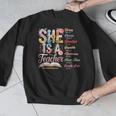 Women Bible Verse Christian Teacher God Says Back To School Men Graphic Sweatshirt, funny design Women Bible Verse Christian Teacher God Says Back To School Men Graphic Sweatshirt, funny design