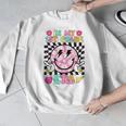 In My 1st Grade Era Smile Face Back To School Teacher Kid Men Graphic Sweatshirt, funny design