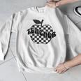 Back To School Checkered Apple Teacher Checkerboard Teacher For Men Women Girls Kids Men Graphic Sweatshirt, funny design