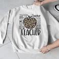 Back To School Teacher Life Apple Leopard Teacher Women Men Graphic Sweatshirt, funny design Back To School Teacher Life Apple Leopard Teacher Women Men Graphic Sweatshirt, funny design