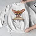 Chihuahua 100 Days Of School Rainbow Glasses Teacher Men Graphic Sweatshirt, funny design