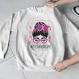 CTE Teacher In October We Wear Pink Breast Cancer Awareness Men Graphic Sweatshirt, funny design