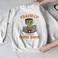 Cute Halloween Teacher Librarian Frankenstein Reading Books Men Graphic Sweatshirt, funny design Cute Halloween Teacher Librarian Frankenstein Reading Books Men Graphic Sweatshirt, funny design
