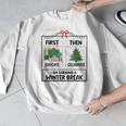 First Educate Then Celebrate Christmas Teacher Winter Break Men Graphic Sweatshirt, funny design First Educate Then Celebrate Christmas Teacher Winter Break Men Graphic Sweatshirt, funny design