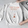 The Floor Is Lava For History Lovers & Teachers Premium Tri-Blend Men Graphic Sweatshirt, History Teacher Gifts, funny design The Floor Is Lava For History Lovers & Teachers Premium Tri-Blend Men Graphic Sweatshirt, History Teacher Gifts, funny design