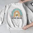 Future Teacher Cute Rainbow Leopard Teacher Outfit For Men Women Girls Kids Men Graphic Sweatshirt, Future Teacher Gifts, funny design Future Teacher Cute Rainbow Leopard Teacher Outfit For Men Women Girls Kids Men Graphic Sweatshirt, Future Teacher Gifts, funny design