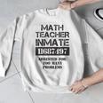 Halloween Math Teacher Prisoner Costume Men Graphic Sweatshirt, funny design Halloween Math Teacher Prisoner Costume Men Graphic Sweatshirt, funny design