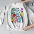 Happy Fri-Yay Friday Lovers Fun Teacher Life FriYay Weekend Men Graphic Sweatshirt, funny design
