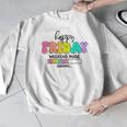 Happy Friyay Teacher School Friday Weekend Vibes Men Graphic Sweatshirt, funny design Happy Friyay Teacher School Friday Weekend Vibes Men Graphic Sweatshirt, funny design