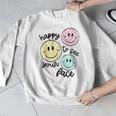 Happy To See Your Face Smile Face Teacher Back To School Men Graphic Sweatshirt, funny design