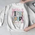 Hello First Grade Teacher Coquette Pencil Bow Back To School Men Graphic Sweatshirt, First Grade Teacher Gifts, funny design