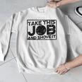 Take This Job And Shove It Teacher And Technician Work For Men Women Men Graphic Sweatshirt, funny design