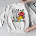 K Is For Kindergarten Teacher Pencil Apple Back To School Men Graphic Sweatshirt, funny design K Is For Kindergarten Teacher Pencil Apple Back To School Men Graphic Sweatshirt, funny design