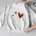 Kindergarten Has My Heart Buffalo Print Teacher Valentine Men Graphic Sweatshirt, funny design