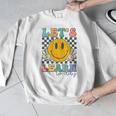 Let's Learn Today Smile Face Back To School For Teacher Kids Men Graphic Sweatshirt, funny design