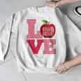 Love Kindergarten Cute Apple School Teacher Men Graphic Sweatshirt, funny design Love Kindergarten Cute Apple School Teacher Men Graphic Sweatshirt, funny design