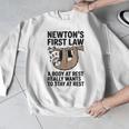 Newtons First Law Physics Jokes Science Teacher Men Graphic Sweatshirt, Science Teacher Gifts, funny design Newtons First Law Physics Jokes Science Teacher Men Graphic Sweatshirt, Science Teacher Gifts, funny design