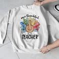 One Thankful Teacher Turkey Pencil Thanksgiving Teachers Men Graphic Sweatshirt, funny design One Thankful Teacher Turkey Pencil Thanksgiving Teachers Men Graphic Sweatshirt, funny design