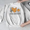 Peace Love Visuals Sped Teacher Pumpkin Skeleton Halloween Men Graphic Sweatshirt, funny design Peace Love Visuals Sped Teacher Pumpkin Skeleton Halloween Men Graphic Sweatshirt, funny design