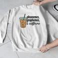 Phonemes Graphemes And Caffeine Coffee Teacher Appreciation Men Graphic Sweatshirt, funny design Phonemes Graphemes And Caffeine Coffee Teacher Appreciation Men Graphic Sweatshirt, funny design
