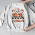 Retro Fall In Love With Learning Autumn Pumpkin Teacher Men Graphic Sweatshirt, funny design Retro Fall In Love With Learning Autumn Pumpkin Teacher Men Graphic Sweatshirt, funny design