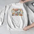 Retro Grovvy Coffee Teach Repeat Teacher Men Graphic Sweatshirt, funny design Retro Grovvy Coffee Teach Repeat Teacher Men Graphic Sweatshirt, funny design