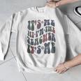 Retro IT'S ME Hi I'm The TEACHER Groovy Testing Squad Pink Men Graphic Sweatshirt, Groovy Teacher Gifts, funny design Retro IT'S ME Hi I'm The TEACHER Groovy Testing Squad Pink Men Graphic Sweatshirt, Groovy Teacher Gifts, funny design