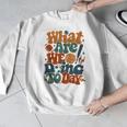 Retro PE Teacher What Are We Doing Today School Coach Women Men Graphic Sweatshirt, Pe Teacher Gifts, funny design Retro PE Teacher What Are We Doing Today School Coach Women Men Graphic Sweatshirt, Pe Teacher Gifts, funny design