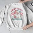 Retro Pink Christmas Santa's Favorite Art Teacher Artist Men Graphic Sweatshirt, funny design Retro Pink Christmas Santa's Favorite Art Teacher Artist Men Graphic Sweatshirt, funny design