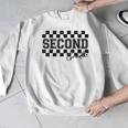 Second Grade Checkered Teacher 1st Day Back To School Women Men Graphic Sweatshirt, funny design Second Grade Checkered Teacher 1st Day Back To School Women Men Graphic Sweatshirt, funny design