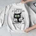 I Survived 67 Days Of School Teachers Students Humor Men Graphic Sweatshirt, funny design