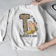T Is For Teacher’s Aide Back To First Day Of School Leopard Men Women Girls Kids Men Graphic Sweatshirt, funny design T Is For Teacher’s Aide Back To First Day Of School Leopard Men Women Girls Kids Men Graphic Sweatshirt, funny design