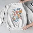 Teach Them Love Them Watch Them Grow Retro Teacher Floral Men Graphic Sweatshirt, funny design Teach Them Love Them Watch Them Grow Retro Teacher Floral Men Graphic Sweatshirt, funny design