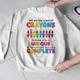 Teacher We Are Like a Box Of Crayons Back To School Men Graphic Sweatshirt, funny design Teacher We Are Like a Box Of Crayons Back To School Men Graphic Sweatshirt, funny design