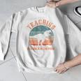 Teaching Is A Walk In The Park Teacher T-Rex Retro Men Graphic Sweatshirt, funny design