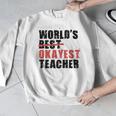 World's Best Okayest Teacher ACY025a For Men Women Men Graphic Sweatshirt, funny design World's Best Okayest Teacher ACY025a For Men Women Men Graphic Sweatshirt, funny design