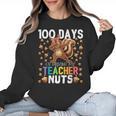 100 Days Of Driving My Teacher Nuts Dabbing Squirrel School Women Crewneck Sweatshirt, trending gift 100 Days Of Driving My Teacher Nuts Dabbing Squirrel School Women Crewneck Sweatshirt, trending gift