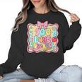 100 Days Of School Preppy 100th Day Of School Teacher Kids Women Crewneck Sweatshirt, trending gift 100 Days Of School Preppy 100th Day Of School Teacher Kids Women Crewneck Sweatshirt, trending gift