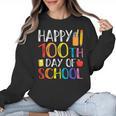 100 Days Of School Teacher And Student Women Crewneck Sweatshirt, trending gift