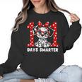 100 Days Smarter 101st Day School Dalmatian Dog Teacher Kids Women Crewneck Sweatshirt, trending gift