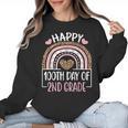 100th Day Of 2nd Grade 100 Days Of School Teacher Women Crewneck Sweatshirt, 2nd Grade Teacher Gifts, trending gift