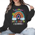 100th Day Of School Rainbow Happy 100 Days Smarter Teacher Women Crewneck Sweatshirt, trending gift 100th Day Of School Rainbow Happy 100 Days Smarter Teacher Women Crewneck Sweatshirt, trending gift