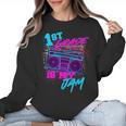1st Grade Is My Jam Vintage 80s 80's Teacher Student Retro Women Crewneck Sweatshirt, trending gift
