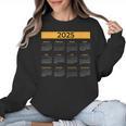 2025 Calendar For Planners Teachers Offices Months Women Crewneck Sweatshirt, trending gift 2025 Calendar For Planners Teachers Offices Months Women Crewneck Sweatshirt, trending gift