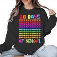 50 Days Of School Hearts Teacher Happy 50th Day Of School Women Crewneck Sweatshirt, trending gift 50 Days Of School Hearts Teacher Happy 50th Day Of School Women Crewneck Sweatshirt, trending gift