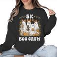 5K Boo Crew Halloween Teacher K5 Floral Ghost Trick Or Teach Women Crewneck Sweatshirt, trending gift