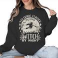 5th Grade Teacher By Day Witch By Night Halloween Women Crewneck Sweatshirt, trending gift