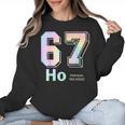 67 Ho Holmium Science Teacher Elements Table Six Seven Meme Women Crewneck Sweatshirt, Science Teacher Gifts, trending gift