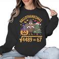 67 Meme Math Teacher Root 4489 Hallothanksmas Six Seven Women Crewneck Sweatshirt, trending gift 67 Meme Math Teacher Root 4489 Hallothanksmas Six Seven Women Crewneck Sweatshirt, trending gift