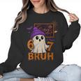 67 Teacher Halloween Ghost Six Seven Meme Math Equation Bruh Women Crewneck Sweatshirt, trending gift
